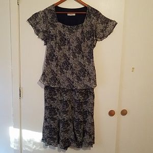 Flirty and Romantic Skirt Set.  Size: 1X